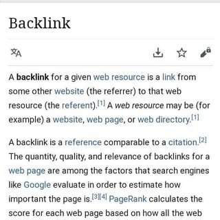 Backlinks